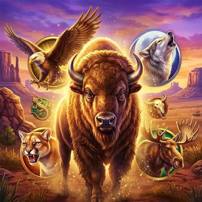 Buffalo King slot demo, online játék