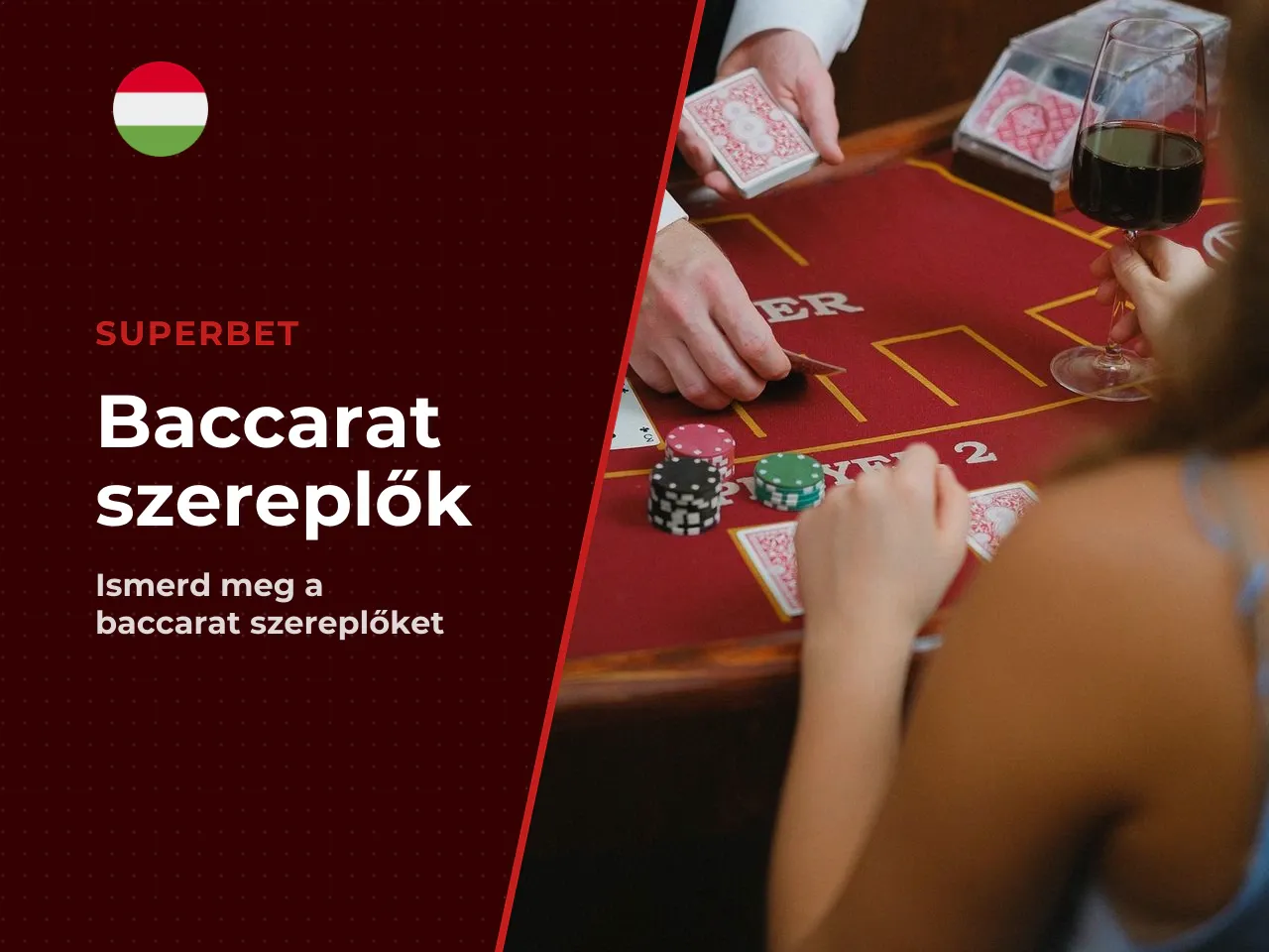 A szereplők Player, Banker és Dealer